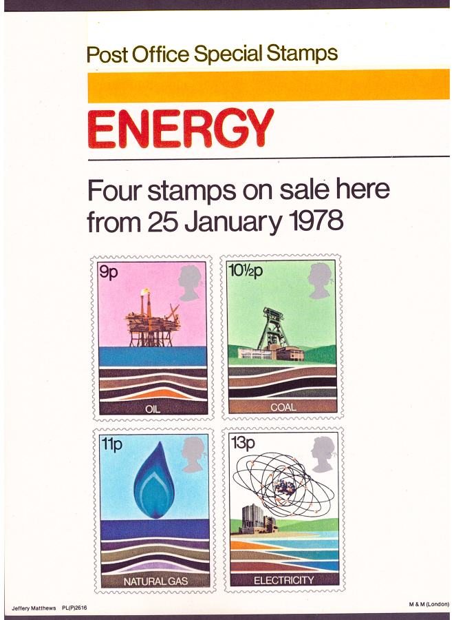 (image for) 1978 Energy Post Office A4 poster. PL(P) 2616.